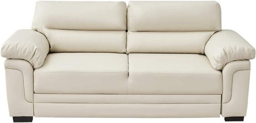 Faux leather seater sofa - leather, 3