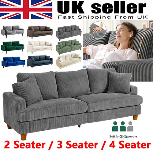Seater corduroy sofa - seater,
