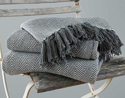 Herringbone cotton throws for - cotton,