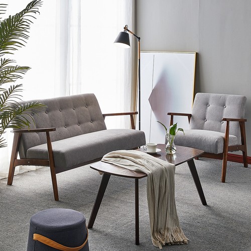Scandinavian armchair linen - scandinavian,