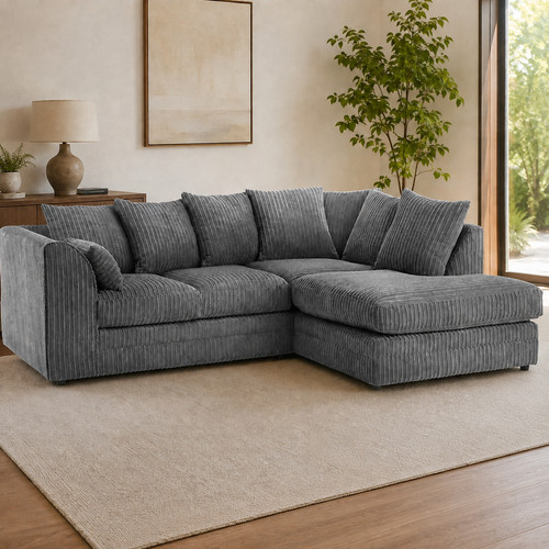 Corner couch jumbo cord - couch, l/r